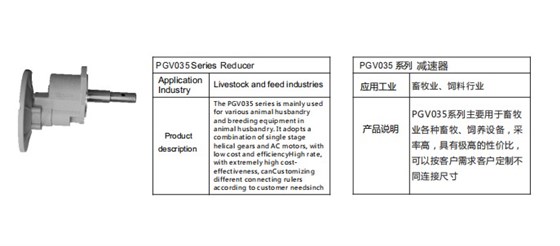 艾思捷定制款PGV035系列減速機--應用在畜牧業、飼料行業.jpg